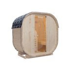 Sauna ext�rieure home deluxe cube m - 184 x 120 cm - 2 personnes