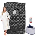 Sauna portable sauna domestique appareil de fumigation 2l tanche avec tlcommande amliorer la circulation ...
