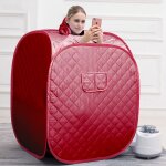 Sauna simple - temp�rature r�glable - rouge - 80 * 80 * 100cm - xjing
