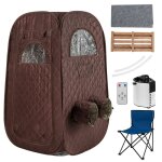 Sauna à vapeur portable costway - 3l 1 000w - pour 1 - 2 personnes - 9 niveaux température - chaise pliable ... Sauna à vapeur portable costway - 3l 1 000w - pour 1 - 2 personnes - 9 niveaux température - chaise pliable ...