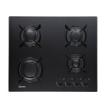 Sauter table de cuisson gaz 60cm 4 feux noir - spg3465b