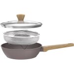 Sauteuse - tous feux dont induction - arthur martin - am9910 - revtement cramique -  24 cm - couvercle ...