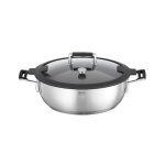 Sauteuse - r�sle - silence pro - � 28cm - acier inoxydable - couvercle �tanche