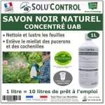 Savon noir naturel concentr� uab solucontrol 1 litre nettoyant feuilles et enl�ve miellat - pucerons ...