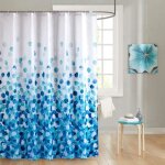 Sc rideau de douche en tissu anti - moisissure impermable avec des crochets antibactrien lavable en ...