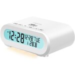 Sc0121w radio - rveil avec affichage de la tempratureminuterie dendormissementavec port usb pour recharger ...