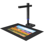 Scanner de documents portable pliable czur shine ultra pro 24mp scanner de livres et de fichiers