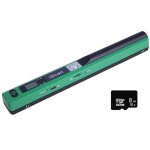 Scanner portable a4 sans fil - 300 / 600 / 900 dpi jpg / pdf - carte sd 8go transfert usb - vert