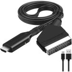 Scart vers hdm convertisseur cble usb adaptateur peritel vers hdmi audio vido hd avec cble usb pour ...