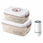 Scelleuse sous vide automatique intelligente avec ensemble de r�cipients de stockage des aliments sous ...