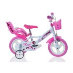 V�lo pour enfant - sch - roses - 12 - blanc - accessoires inclus - 3 � 5 ans