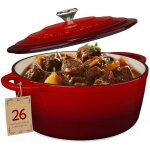 Schmorgold cocotte en fonte Émaillée 26cm avec couvercle - tous feux dont induction - four - faitout ... Schmorgold cocotte en fonte Émaillée 26cm avec couvercle - tous feux dont induction - four - faitout ...