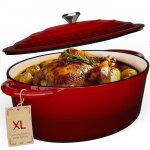Schmorgold cocotte ovale fonte Émaillée 33cm 6l avec couvercle - tous feux induction - faitout fonte ... Schmorgold cocotte ovale fonte Émaillée 33cm 6l avec couvercle - tous feux induction - faitout fonte ...