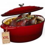 Schmorgold cocotte ovale fonte Émaillée 375cm 98l avec couvercle - tous feux induction - faitout four ... Schmorgold cocotte ovale fonte Émaillée 375cm 98l avec couvercle - tous feux induction - faitout four ...
