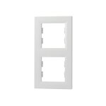 Plaque pour interrupteur et prise - schneider electric - asfora - 2 postes - blanc - vde certifié Plaque pour interrupteur et prise - schneider electric - asfora - 2 postes - blanc - vde certifié