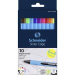 Stylo � bille - schneider - slider edge - 10 pi�ces - couleurs assorties - promotion 6 + 4 gratuit