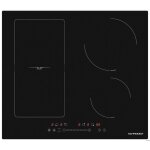Schneider - scti6041n31 - table de cuisson induction 60cm - 4 zones dont 1 flexible - minuterie - commande ...