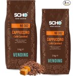 Scho cappuccino caf aromatis caramel n302 2x1kg de poudre soluble pour boisson instantane