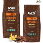 Scho cappuccino caf aromatis vanille n301 2x1kg de poudre soluble pour boisson instantane