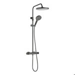 Schulte colonne de douche mitigeur thermostatique robinetterie avec douche de t�te effet pluie douchette ...
