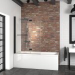 Schulte pare - baignoire 112x150 cm paroi de baignoire rabattable 2 volets anticalcaire verre 5 mm transparent ... Schulte pare - baignoire 112x150 cm paroi de baignoire rabattable 2 volets anticalcaire verre 5 mm transparent ...