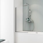 Schulte pare - baignoire 70x130 cm paroi de baignoire pliant rversible verre 5 mm verrire atelier alu ...