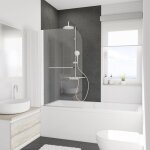 Schulte pare - baignoire 80x140cm paroi de baignoire réversible anticalcaire porte - serviette pivotant ... Schulte pare - baignoire 80x140cm paroi de baignoire réversible anticalcaire porte - serviette pivotant ...