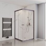 Schulte paroi de douche accs dangle droit 75 - 90x75 - 90x180cm portes de douche coulissantes verre ...