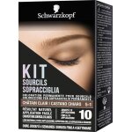 Schwarzkopf - kit sourcils - coloration permanentes sourcils - chatain clair - longue dur�e - couverture ...