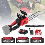 Scie  chane sans fil 12 pouces - moteur sans balais 800w - 2 batteries incluses - autonomie 50 min ...