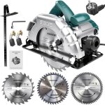 Scie circulaire 1200w scie circulaire �lectrique filaire 5200rpm profondeur de coupe 60mm (90�) 45mm ...