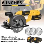 Scie circulaire �lectrique avec ses 3 vitesses et sa vitesse de 7200 tr / min est un outil de coupe id�al ...