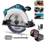 Scie circulaire sans fil - yofidra - yofidra - 180 mm - 900w - 2x3ah batteries