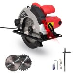 Scie circulaire avec guide laser 1200w - livr avec 2 disques : un disque 24 dents et un disque 60 dents ...