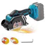 Scie circulaire sans fil 3 pouces 21v avec 2 batteries mini scie lectrique 1000w 19500rpm sans balais ...