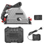 Scie circulaire sans fil - duoku - lame 1397 mm - kit scie  rail plongeante sans balais - batteries ...
