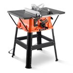 Scie circulaire sur table - vevor - 254 mm - scie  table avec support compacte portable 1800 w - capacit ...