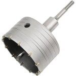 Scie  cloche trpan bton avec adaptateur sds plus 110 mm pour brique bton ciment pierre (100mm + 110mm ...