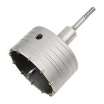 Scie  cloche trpan bton avec adaptateur sds plus 110 mm pour brique bton ciment pierre 100mm + 110mm ...