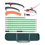 Scie d�lagage t�lescopique - duoku - runzetool - gzj - 32g2 - 215?809 m - 8 perches fibre de verre - ...