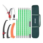 Scie � �laguer extensible - vevor - scie sur perche manuelle - 215 - 809 m - avec ciseaux - 8 perches ...