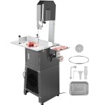 Scie  os de boucher lectrique commerciale - vevor - 550 w - paisseur de coupe de 210 mm pour supermarch ...