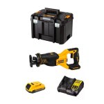Scie sabre dewalt dcs382d1t (1 x 20 ah + dcb107 + tstak vi)