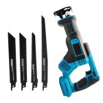 Scie sabre lectrique sans fil 3000 tr / min avec 4 lames alternatives batterie incluse compatible avec ...