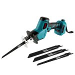 Scie sabre lectrique sans fil scie  guichet avec 4 lames - onevan - sans batterie