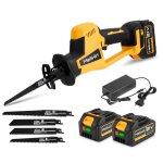 Scie sabre électrique sans fil scie récipro electrique a bois + 4x lames de scie - mellwin - 2x 1. 5ah ... Scie sabre électrique sans fil scie récipro electrique a bois + 4x lames de scie - mellwin - 2x 1. 5ah ...