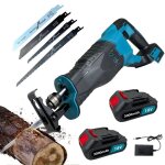 Scie sabre scie rciproque  impact sans fil 2x 3. 0a batterie et chargeurcompatible avec la batterie ...