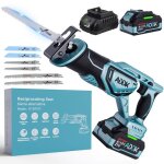 Scie sabre sans fil pour 21v battery scie egone electrique sans fil avec 1pcs 4. 0ah batterie et chargeur ...