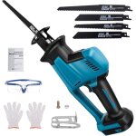 Scie sabre sans fil scie alternative �lectrique scie boucher 4 lames vitesse variable