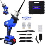 Scie sabre sans fil dayplus 21v - 1 x 15ah batterie - 4 lames de scie - coupe précise dans bois plastique ... Scie sabre sans fil dayplus 21v - 1 x 15ah batterie - 4 lames de scie - coupe précise dans bois plastique ...